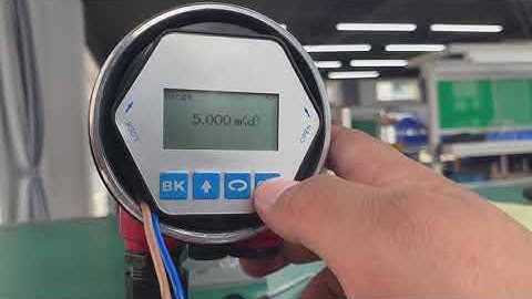 Radar Level Transmitter - Scale adjustment