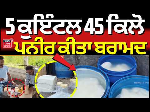 Rajpura Paneer Sezied | 5 ਕੁਇੰਟਲ 45 ਕਿਲੋ ਪਨੀਰ ਕੀਤਾ ਬਰਾਮਦ | Punjab News | N18V