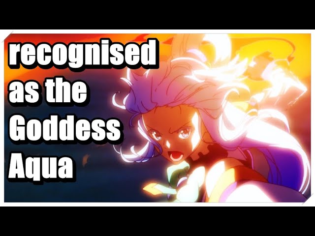 Konosuba - Aqua, anime, aqua, girl, goddess, konosuba water, waves