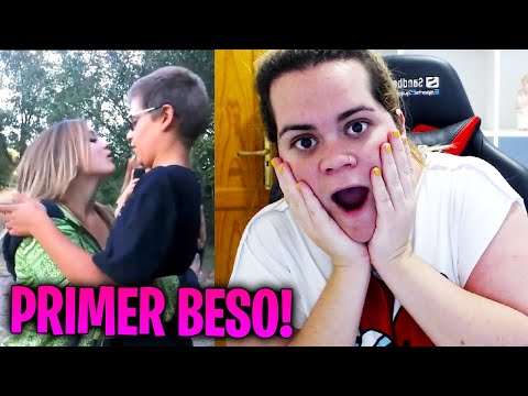 niño empieza a llorar después de su primer beso..