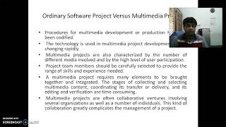 Issue and challenges in multimedia project