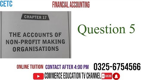 Financial Accounting/I.Com/B.Com/ADC  - Lecture 125