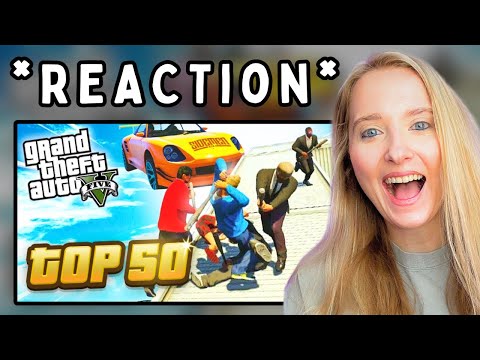 Reaction TO TOP 50 SIDEMEN GTA MOMENTS