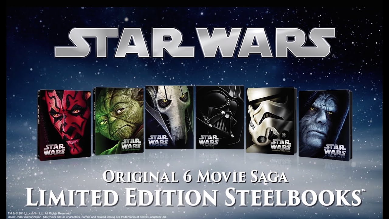 Star Wars Blu-ray Steelbooks Trailer 