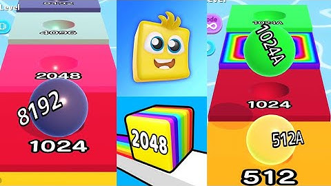 MAX LEVELS- Ball Run 2048 vs Ball Run Infinity vs Happy Cube 2048 gameplay walkthrough #ballgamezone