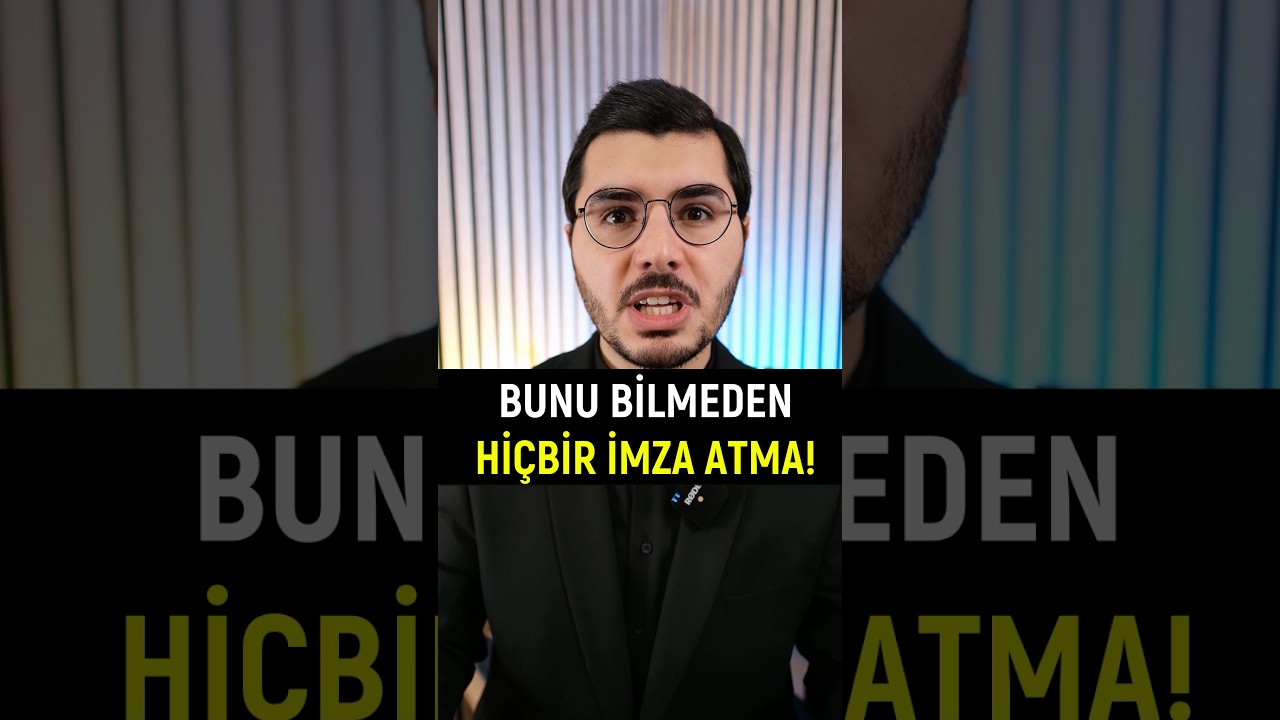 Şeytanın Aklına Gelmez! Sakın İmza Atma
