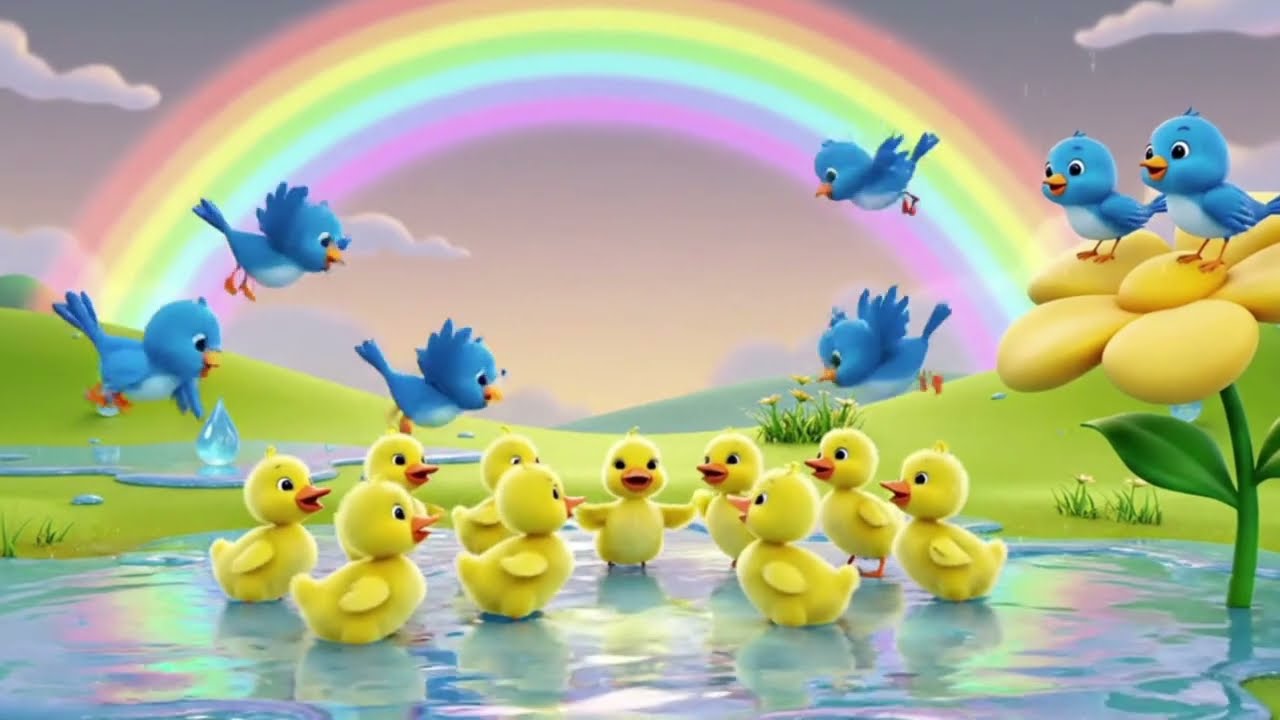 Duck and Her Little Ducklings  | Dreamy Forest Life Story | Kids Animation