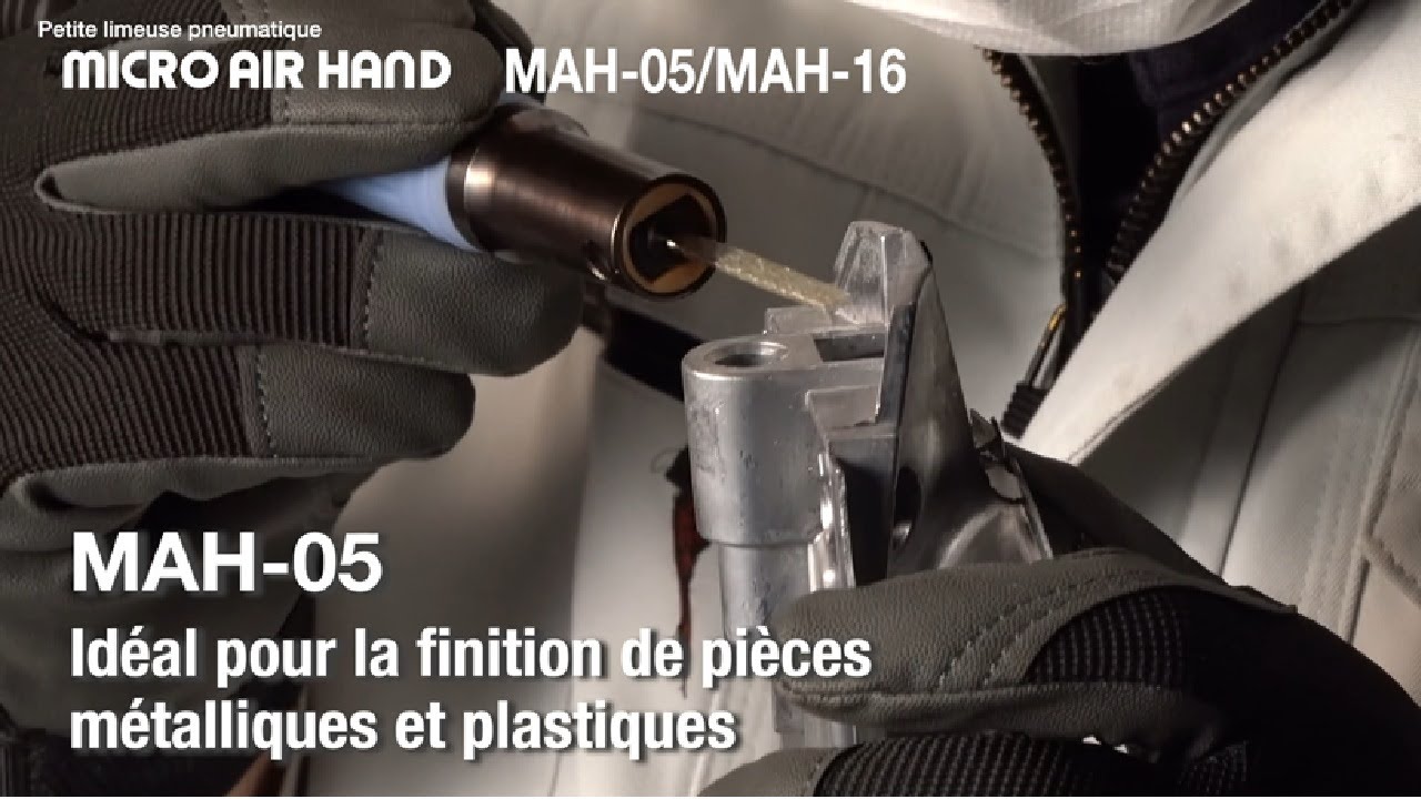 [NITTO KOHKI] MICRO AIR HAND MAH-05/MAH-16: Petite limeuse pneumatique
