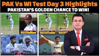 Pakistan vs West Indies First Test Day 3 Highlights 2026.