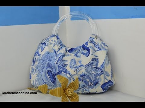 Come Cucire Una Borsa Con Manici Ad Anello Youtube