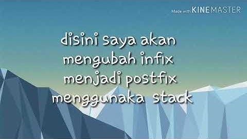 Infix menjadi postfix menggunakan stack