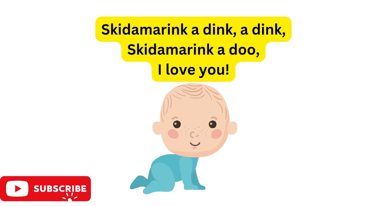 Skidamarink a dink, a dink Skidamarink a doo I love you kids song