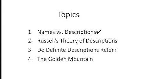 Lecture 05   Russell   Descriptions
