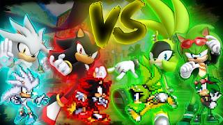 Shadow & Silver VS Surge & Scourge (MUGEN Sprite Battle) Requested By @LightningMcQueen855