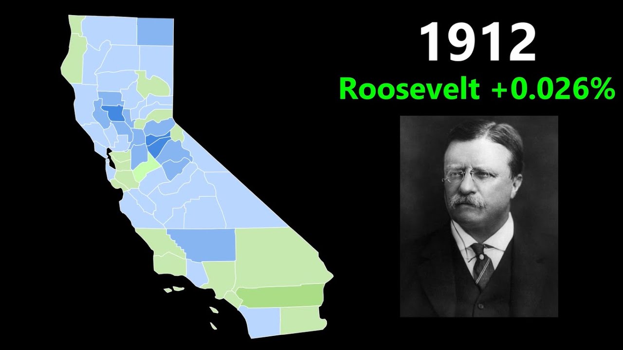 California Election Results Time Lapse! (18682020) YouTube