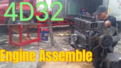 4D32 Mitsubishi Canter,Engine Assemble Full Video