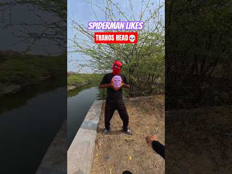 Spiderman Likes Thanos Head๐๐ฆ#parkour#spiderman#water#jump#support#viral#jodhpur#india #pov#funny