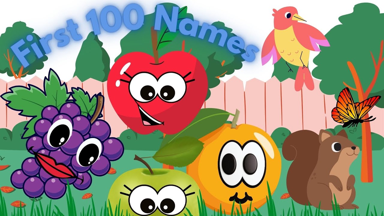 first-100-words-for-babies-toddlers-i-abcd-i-fruits-i-animals-name