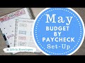 Setting Up My May Budget // Budget with Me // Budget By Paycheck Workbook // The Budget Mom