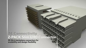 Z-Pack Slim UHD Backplane Connector