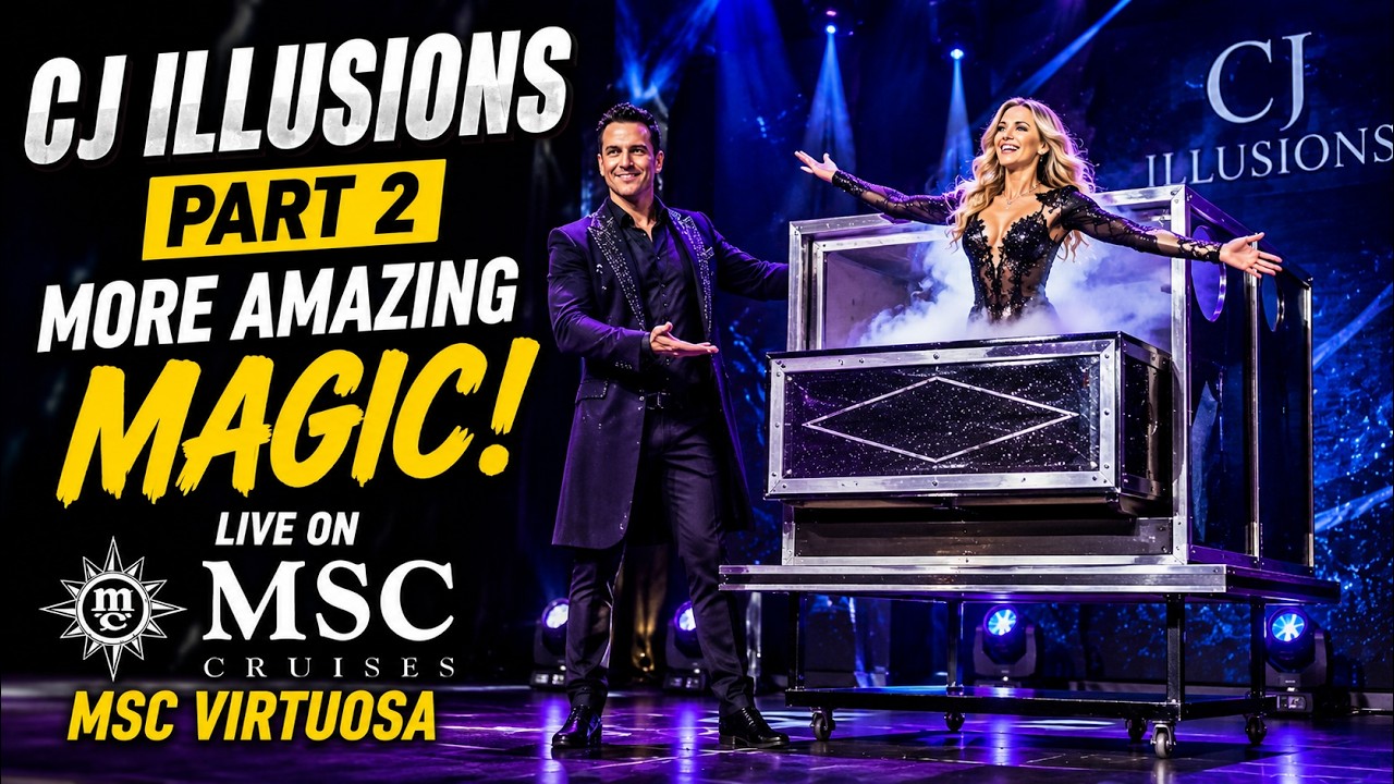 🥈 How Did They Do THAT?! 🤯 CJ Illusions Part 2 | MSC Virtuosa