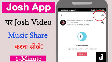 Josh App Par Video Music Kaise Share Kre | How to Share Video Josh Video Song on Josh app 2021.