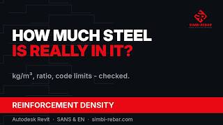 Reinforcement Density Check in Revit — kg/m³, Steel Ratio, Code Limits | Simbi Rebar