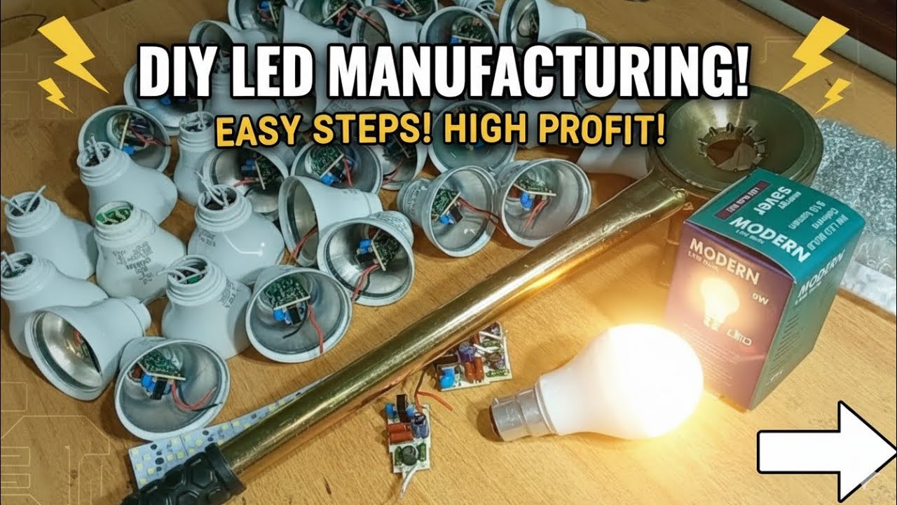 LED Bulbs Making Process | LED bulb making at home - LED bulb business
