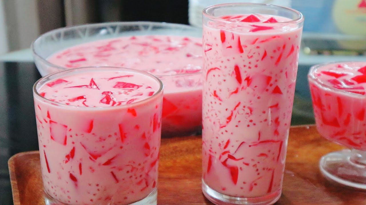 INSTANT CREAMY STRAWBERRY JELLY TAPIOCA DRINK YouTube