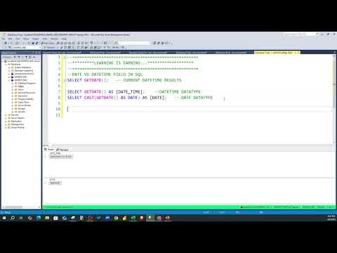 Date vs DateTime in SQL