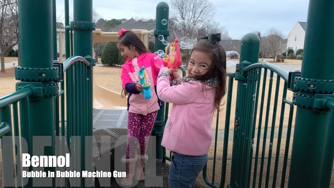  Bennol Bubble Gun, Bubble Machine Gun for Kids