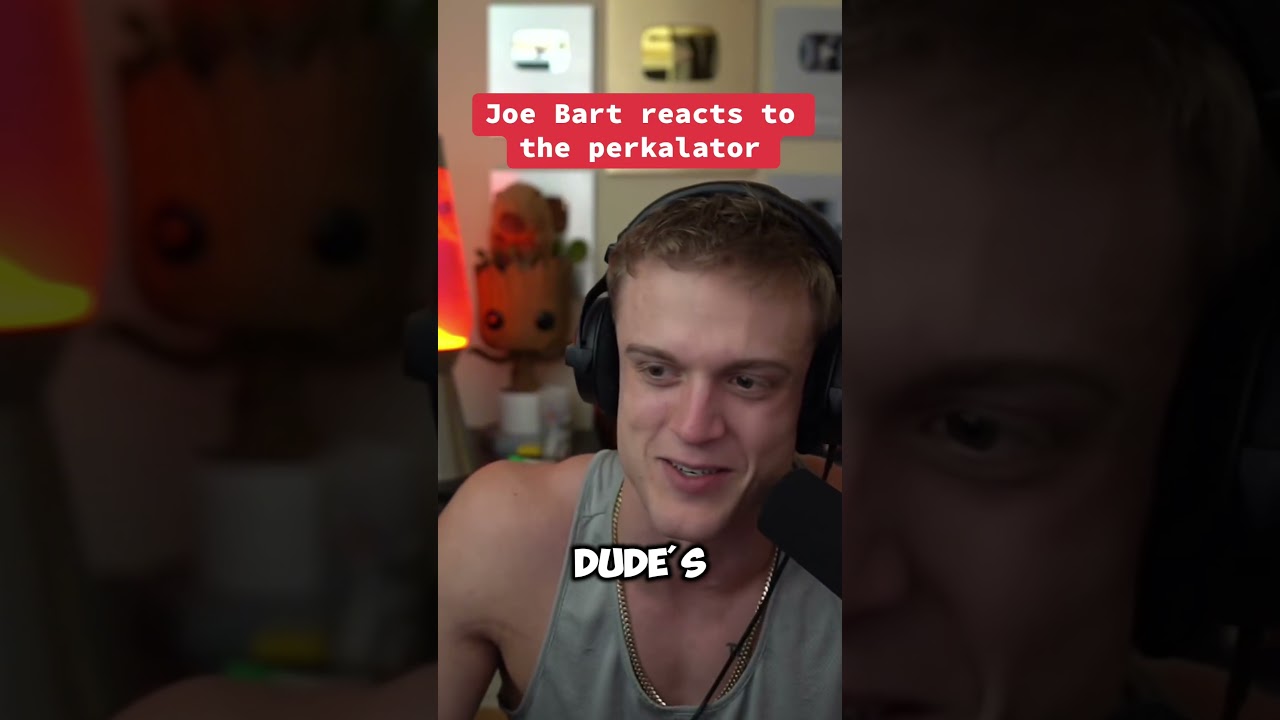 Joe Bart reacts to the perkalator😭😭😭