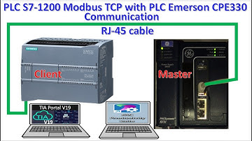 PLC Emerson connected data with PLC S7-1200 via Modbus TCP IP