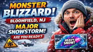 LIVE North Jersey Blizzard PART 2 ❄️ Bloomfield NJ Snowstorm Coverage | NYC Area Storm