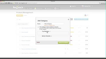 How to Create a New Product Category in Regpack
