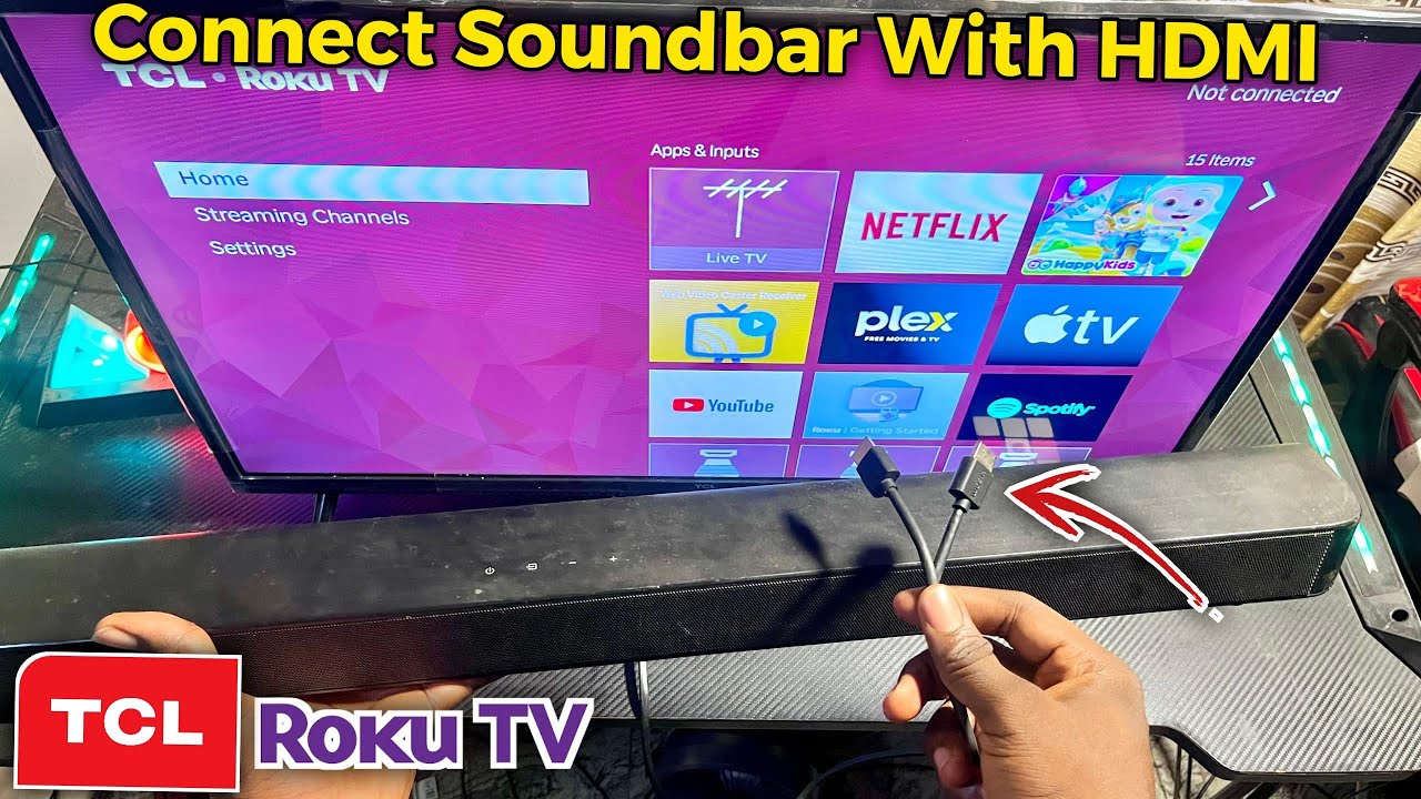 How to Connect Soundbar to TCL Roku TV Using HDMI Cable