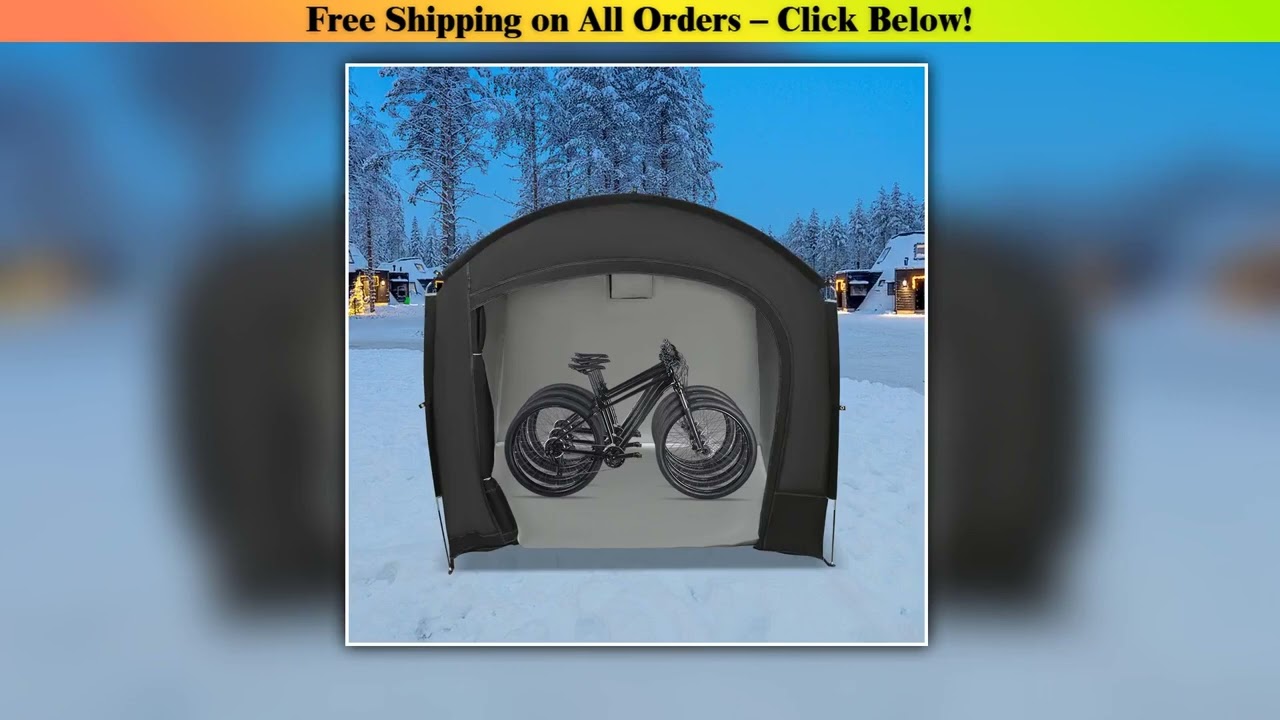 Bike Storage Shed for 1-4 Bikes Portable Waterproof Bicycle Shelter Tent 220x150x185cm 210D Oxford