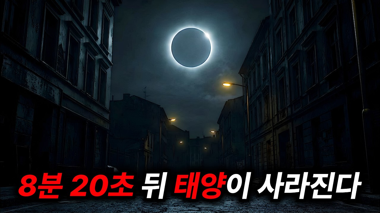 태양이 소멸하여 낮이 딱 '8분 20초'밖에 남지 않은 지구