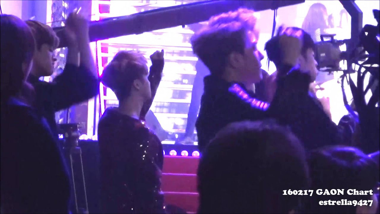 【Fancam】160217 가온차트  iKON Reaction to BIGBANG ~WE LIKE 2 PARTY~ Focus Jinhwan