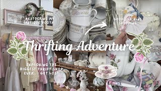 Thrifting in the BIGGEST Store I ve Ever Seen And Goodwill Bins Chaos Thrift Vlog