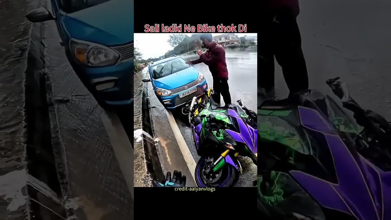 my new  Kawasaki Ninja 1000  crash🥺🥺🥺