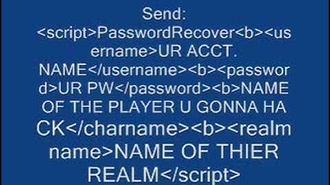 How To Hack A WoW Account !EASY!