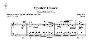 Undertale OST 059 - Spider Dance | FULL OST SOLO PIANO