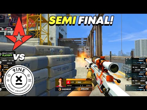 SEMI FINAL! - Astralis vs 9INE - HIGHLIGHTS - Brazy Party 2023 | CSGO