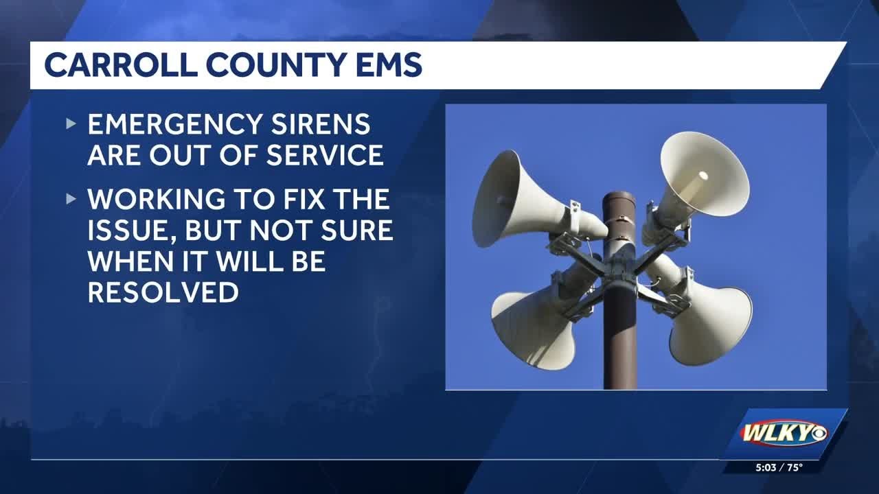 Carroll County working to fix emergency sirens - YouTube