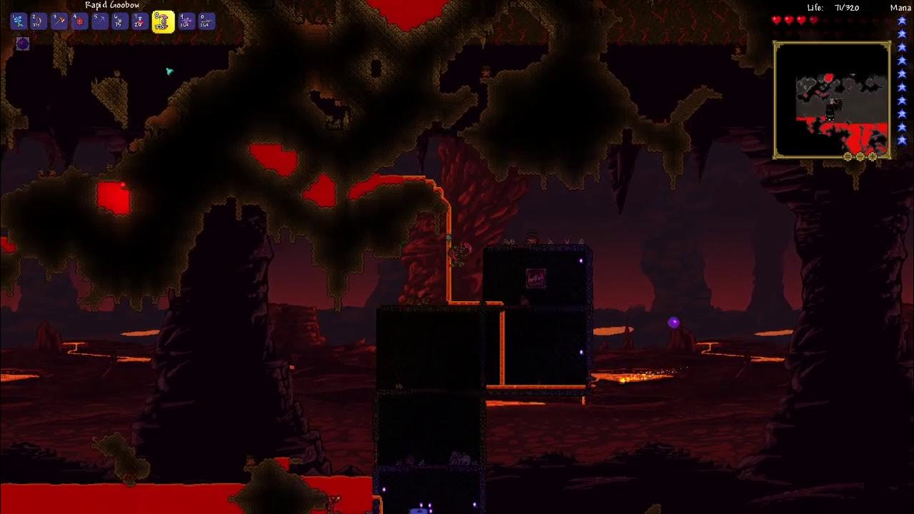 Going to the Underworld to obtain a Guide Voodoo Doll! terraria