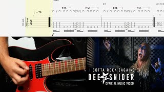 Dee Snider - I Gotta Rock (Again) Guitar Main Riffs With Tab