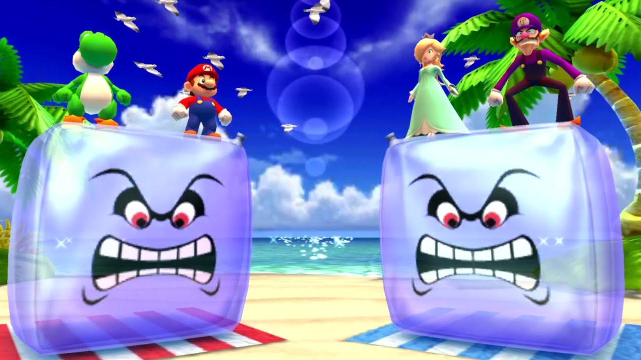 Mario Party The Top 100 Minigames - Yoshi vs Mario vs Rosalina vs Waluigi (Master CPU)