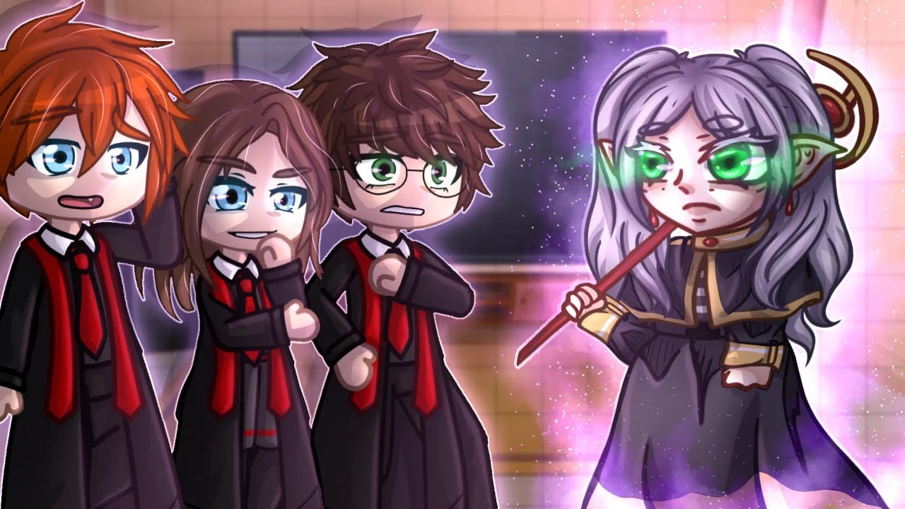 Harry Potter React to Frieren as New Teacher 🧝‍♀️ || Magic Meets Emotion || Gacha Reaction