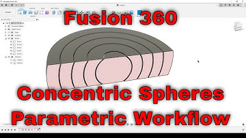 Fusion 360 - Parametric concentric spheres or "The Useless Workflow" ;)